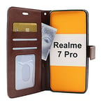 Crazy Horse Wallet Realme 7 Pro (Brun)