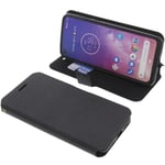 Bag for Motorola One Vision Book-Style Protection Case Phone Case Book Black