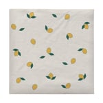 Broste Copenhagen Lemon napkin 33x33 cm 20-pack Off-white yellow