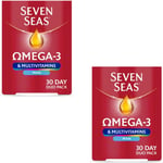 Seven Seas Omega 3 & Multivitamins Man Capsules & Tablets Duo Pack 2 Boxes