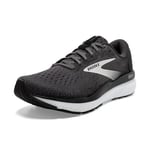 Brooks Women's Ghost 16 Sneaker, Black/Grey/White, 11 UK