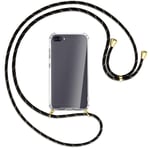 Collier pour Asus Zenfone 4 Max (Pro/Plus) noir+or (O) Etui Coque avec cordon