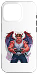 iPhone 16 Pro Battle Scarred Devil Angel Unleashed Power Tee. Case