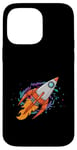 Coque pour iPhone 14 Pro Max Exploration de galaxies lointaines dans un vaisseau spatial