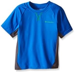 Columbia Boy's Silver Ridge Short Sleeve T-Shirt - Super Blue/Grill, 2X-Small