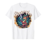 Sippin’ Fire Cute Dragon Tea Lover T-Shirt