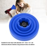 (Blue)Collapsible Hair Dryer Diffuser Travel Folding Hair Blow Dryer