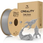 Creality Filament PLA 1.75mm, Filament Imprimante 3D PLA Bobine de Carton pour Impression Lisse, Moins D'enchevêtrement, Précision Dimensionnelle +/- 0.03mm 1kg/Rouleau (2.2lbs), Gris