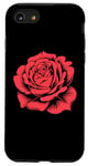 iPhone SE (2020) / 7 / 8 floral rose graphic Beautiful red flower plant simple design Case