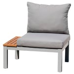 Chillvert Bergamo Fsc-certifierad Utomhussoffa I Eukalyptus Och Aluminium 78.20x76.6x730 Cm