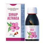 GoldenPharm marsh mallow root syrup for respiratory tract, cough, 100 ml