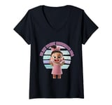 Womens In My Daddy Daughter Era V-Neck T-Shirt