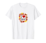 I Love Spain Hand Artwork For Travel Gift Barcelona Lovers T-Shirt