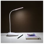 Lampe de bureau sans fil Gladle led, lampes de table à piles, lampe de lecture rechargeable à intensité variable avec minuterie, lampe tactile à col