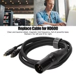 Headphone Upgrade Cable 4 Pin XLR Male Cable for Sennheiser HD650 HD600 HD580 HD