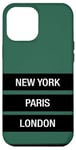 Coque pour iPhone 12 Pro Max New York Paris London Novelty Graphic Tees & Cool Designs