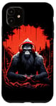 Coque pour iPhone 11 Bigfoot Gamer Graphic Art - Joueur de jeux vidéo amusant