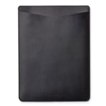 Philbert UltraSlim Vegansk Skinn Sleeve m. Stropp til MacBook / Laptop 15" (35,5 x 25 x 2 cm) - Svart