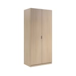 Armoire chêne clair avec 2 portes 81,5 x 180 cm - Gelso