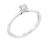 Midem Helsinki enstens diamantring 0,25ct vitguld