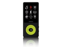 Lenco Xemio-860Gn, Mp3-Spelare, 8 Gb, Lcd, 60 G, Svart, Lime, Hörlurar