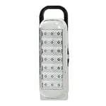 LEOFLA Lampe d'urgence Lampe Torche Portable Rechargeable Blanche 21 LED + câble