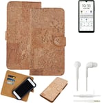 FOR Sony Xperia Ace II SMARTPHONE CASE COVER WALLETCASE CORK