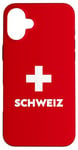 iPhone 16 Plus Switzerland Flag Suisse Swiss Schweiz White Red Case