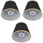 Abat-Jour en Tissu de Type Bulle Abat-Jour Simple Couvercle de Lampe de Plafond Accessoire de LumièRe pour la E14 -Noir