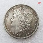 1st 1878-1887 USA Morgan Silver Dollar $1 minnesmynt C 1 One size