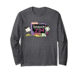 Invader Zim Logo With Gir And Dib Long Sleeve T-Shirt