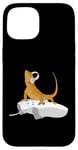 Coque pour iPhone 15 Beardie Reptiles Gamers - Dragon barbu jouant au jeu vidéo