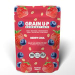 Grain UP - Overnight Oats, Mixed Berry Chia Fusion, Protein-Rich, No-Cook Breakfast with Real Fruit Powder & Plant-Based Protein, 325 g