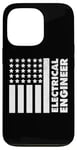 iPhone 13 Pro Electrical Engineer Proud Patriotic American USA Flag Case