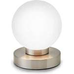 Touchglas bordslampa touch dimmer liten bordslampa 3-växlad touch sänglampa bordslampa med touchfunktion, lämplig