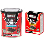 CAUSSADE CARSPT150 | Boîte Anti Rats & Souris 150g | Forte Infestation & Anti Rats & Souris 140 g Efficacité Radicale 7 Sachets Céréales Prêt à l'emploi Hyper Appétent CARSCDF140