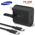 25W Super Fast Charger Adapter Plug & Cable For Samsung Galaxy S23 S22 S21 S20