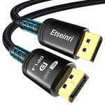 Etseinri VESA Certified DisplayPort Cable 3M, Display Port to Display Port Cable, 8K DP 1.4 Cable Support 8K@60Hz 4K@144Hz 2K@240Hz, HDR, DSC 1.2, Display Cable for Gaming Monitor Graphics Card HDTV