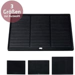 Plaque De Cuisson Barbecue en Fonte pour Le Grille Électrique, A Gaz Ou A Charbon Plaque Réversible: Face Lisse Et Rainurée 48,5x32