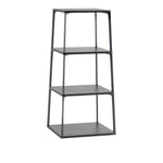 HAY - Eiffel Shelf Ink Black 4 Layer - Hyllor - Jakob Jørgensen,Line Depping - Svart - MDF/Metall