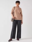 L.K.Bennett Everly Wool Blend Jumper, Cinnamon