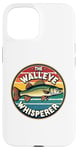 iPhone 15 Vintage Walleye Drawing: The Walleye Whisperer Fisherman Case