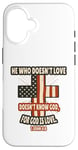 Coque pour iPhone 16 1 Jean 4:8 Écriture des versets de la Bible