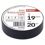 Électrique Bande Isolation Electriciens Ruban PVC 19mm Noir 20m