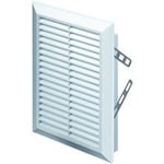 Grille d'aération blanche 165 mm x 235 mm avec moustiquaire/filet/grille et cadre de montage Grille de conduit T26