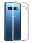 NOVAGO Compatible avec Samsung Galaxy S10 Coque en Gel Souple Transparent et Solide avec Impression de qualité (Transparent)