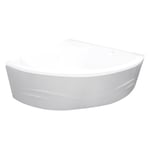 ONDEE - Tablier de baignoire FANY - Tablier motif vague 140x140cm - ABS - Blanc