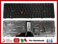 Clavier Ordinateur Portable HP Elitebook 8760w 8770w Avec Trackpoint Jeu (Noir)