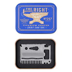 Gentlemen's Hardware Titanium Credit Card Tool: with 15 Useful Tools, Silver, Product Size: 53 x 83 x 2mm, Packaged in an Illustrated tin.