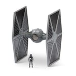 Bizak Star Wars 62610004 Navire 8 cm Tie Fighter Gris et 1 Figurine Incluse